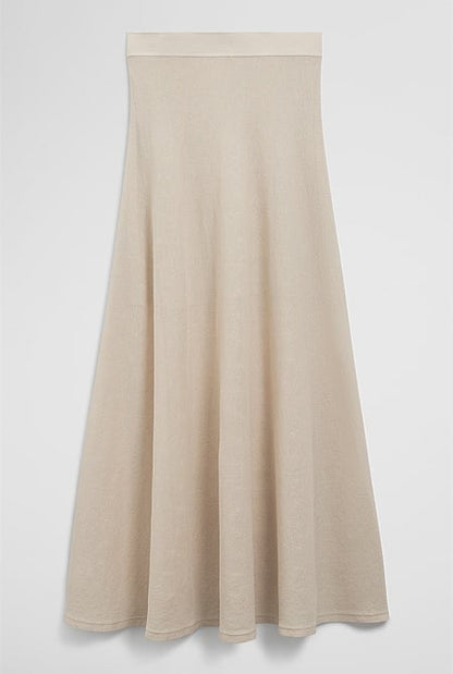 Flared Knit Skirt