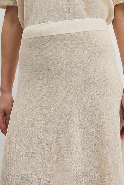 Flared Knit Skirt