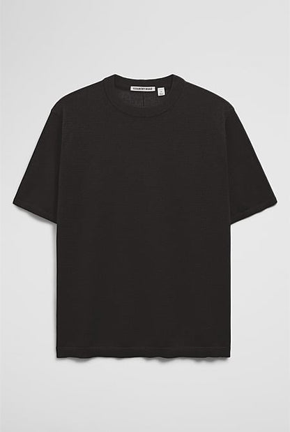 Fine Mesh Knit T-Shirt