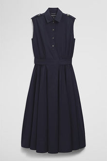 Australian Cotton Fit-and-Flare Midi Dress