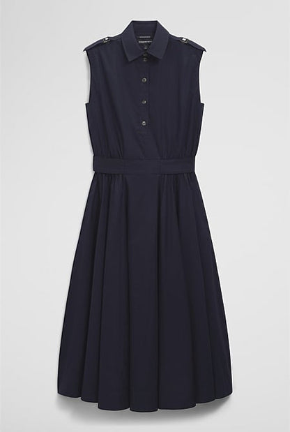 Australian Cotton Fit-and-Flare Midi Dress