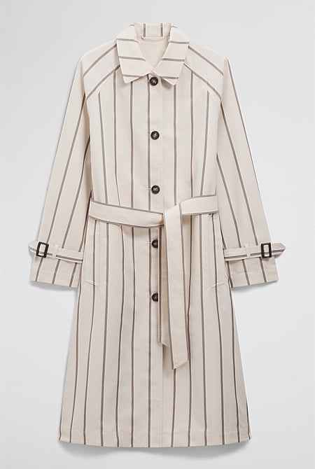 Longline Stripe Coat