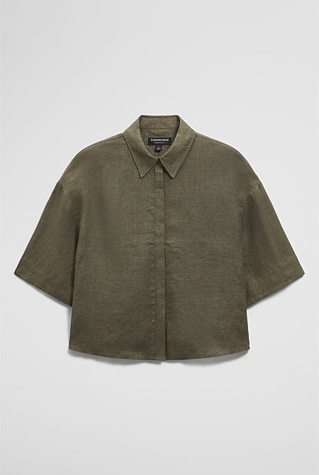 Short Sleeve Linen Shirt
