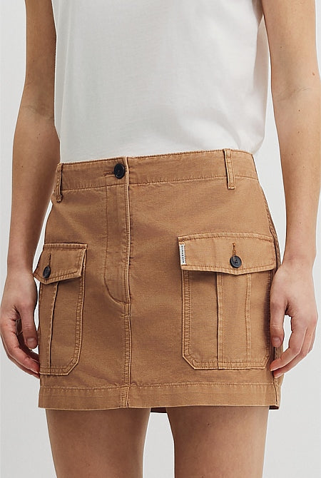 Workwear Mini Skirt