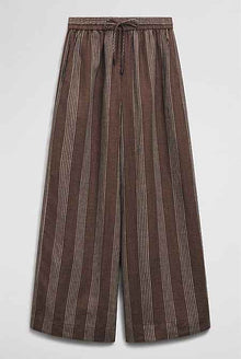 Stripe Linen Pull On Pintuck
