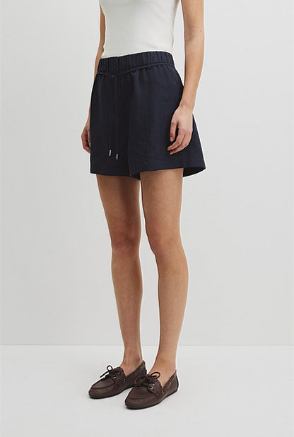 Pull On Linen Short