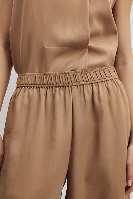 Cupro Bermuda Short