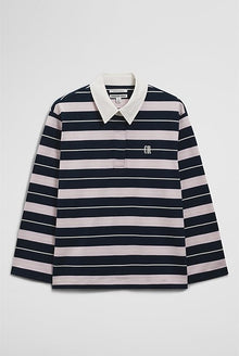 Australian Cotton Stripe Rugby Polo Sweat