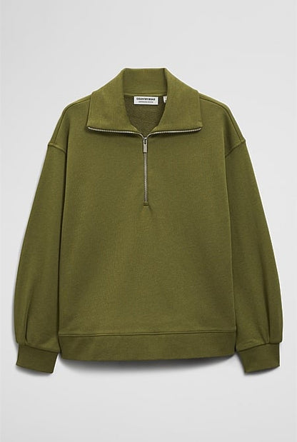 Australian Cotton Funnel Neck Sweat