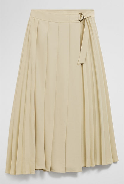 Pleated Midi Skirt