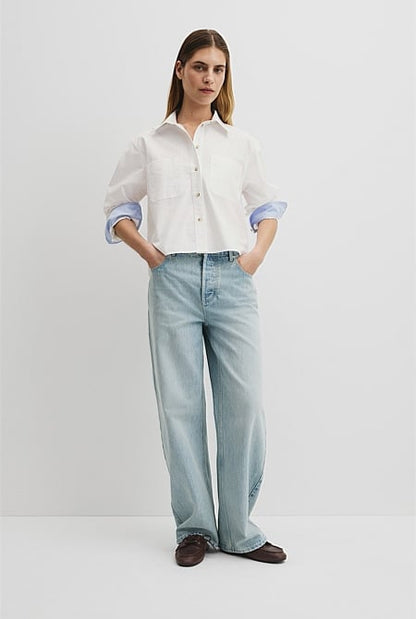 Crop Pocket Shirt