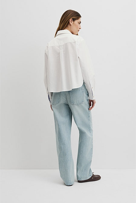 Crop Pocket Shirt