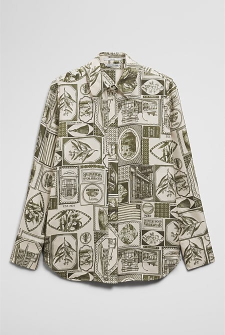 Print Silk Blouse