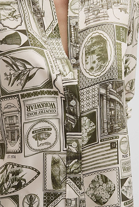 Print Silk Blouse