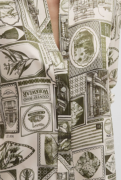 Print Silk Blouse