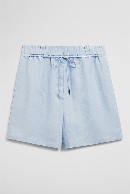 Pull On Linen Short