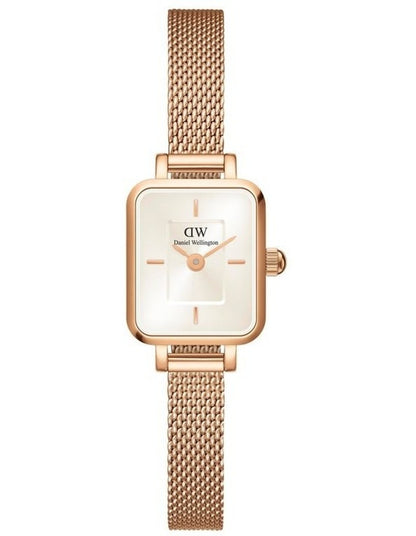 Quadro Mini Stainless Steel Watch in Rose Gold