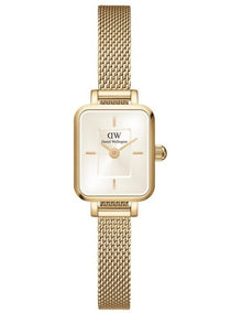 Quadro Mini Stainless Steel Watch in Gold