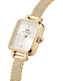 Quadro Mini Stainless Steel Watch in Gold