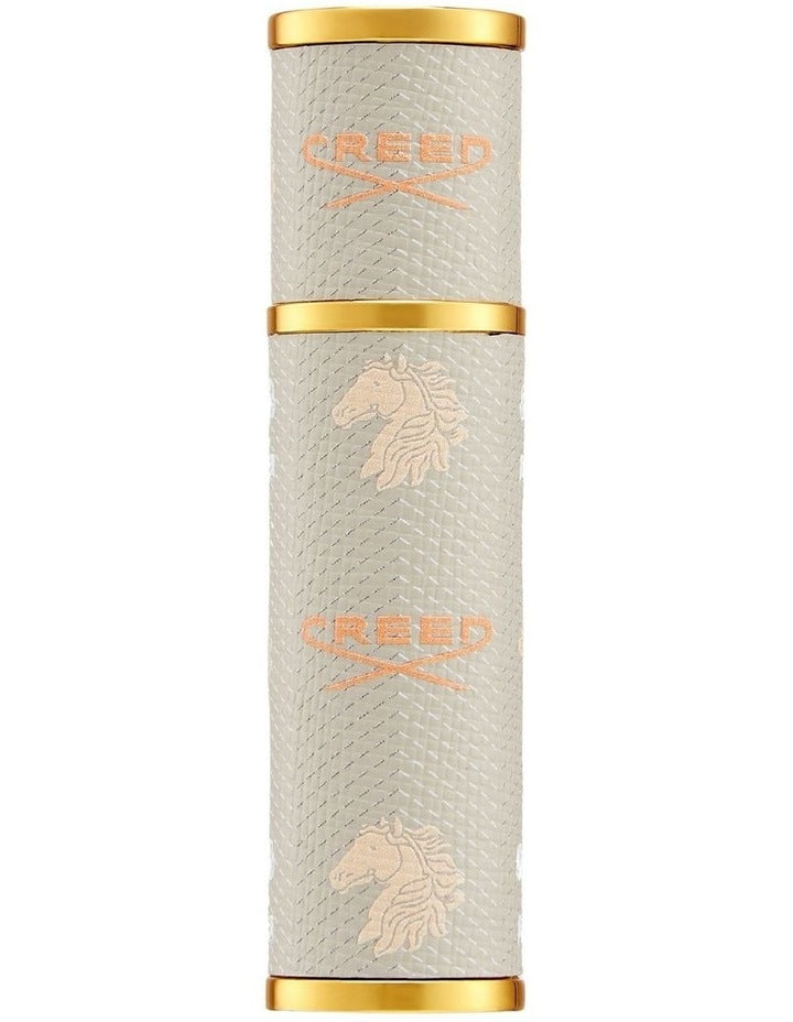 Refillable Travel Leather Atomiser in Beige 5ml