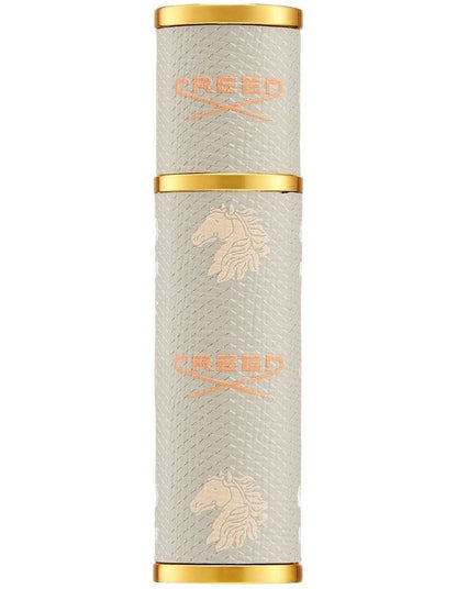 Refillable Travel Leather Atomiser in Beige 5ml