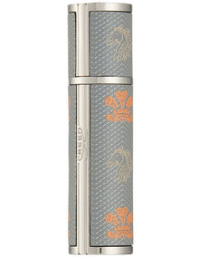 Refillable Travel Leather Atomiser in Grey 5ml