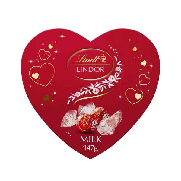 Lindor Milk Chocolate Heart Box