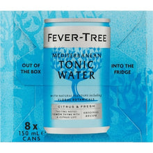Fever-Tree Mediterranean Tonic Cans 150mL x 8 pack