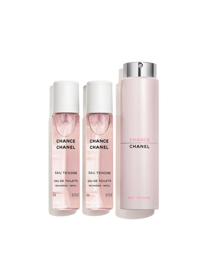 CHANCE EAU TENDRE Twist and Spray Refillable Bottle - Eau de Toilette 3X20ml