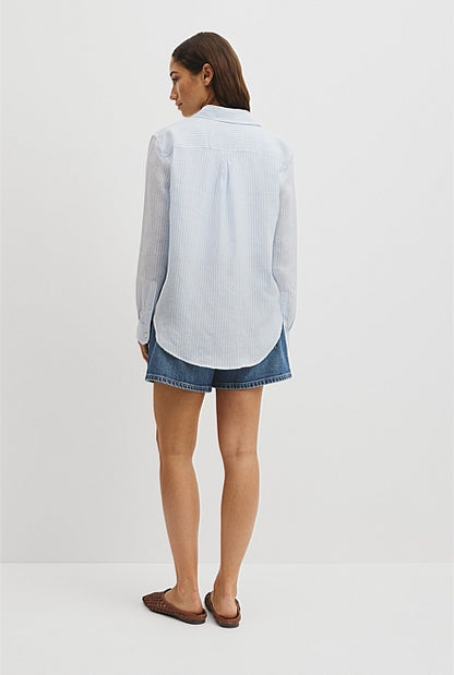 Classic Linen Stripe Shirt