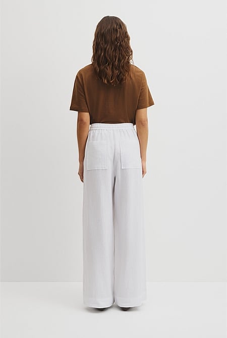 Pull-On Linen Pant