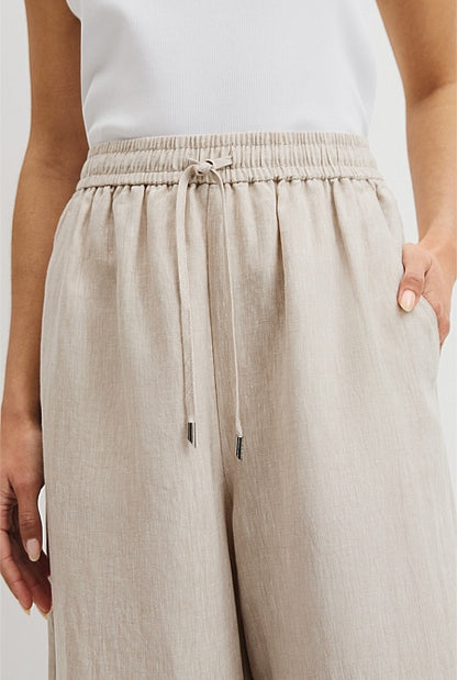 Pull-On Linen Pant