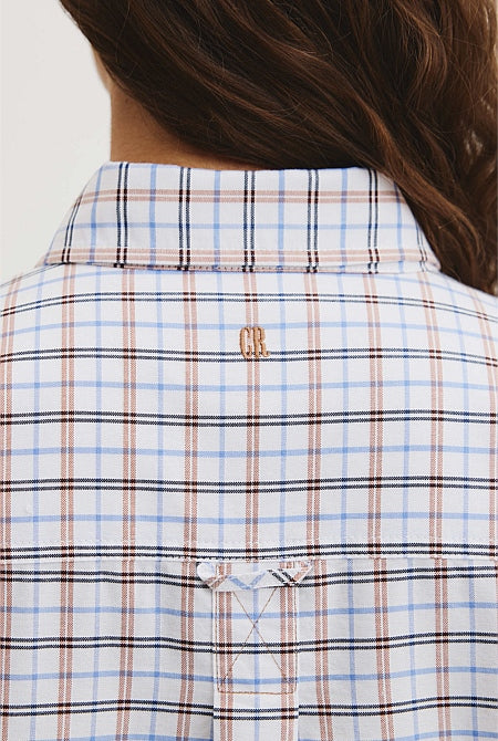Short Sleeve Oxford Shirt Dress
