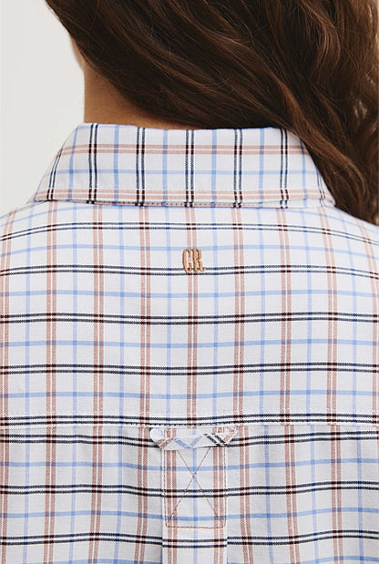 Short Sleeve Oxford Shirt Dress