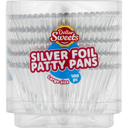 Dollar Sweets Rose Gold Foil Patty Pans Large Assorted 100 Pack
