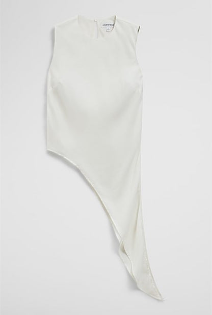 Asymmetrical Washable Silk Tank