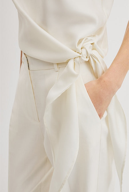 Asymmetrical Washable Silk Tank