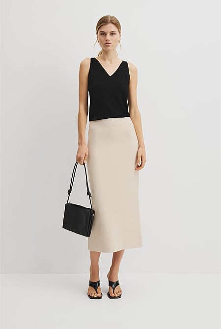 Textured Knit Skirt