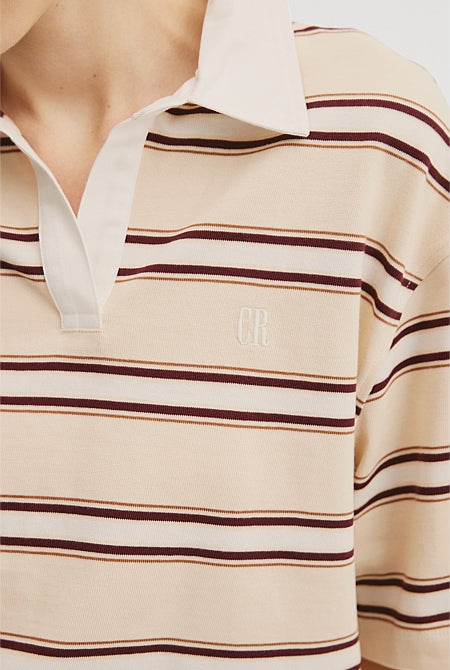 Stripe Rugby Polo