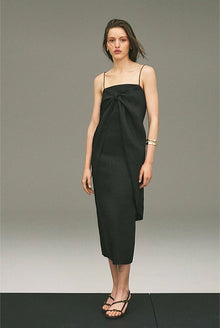 Tie Detail Midi Dress