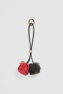 Leather Pom Pom Charm