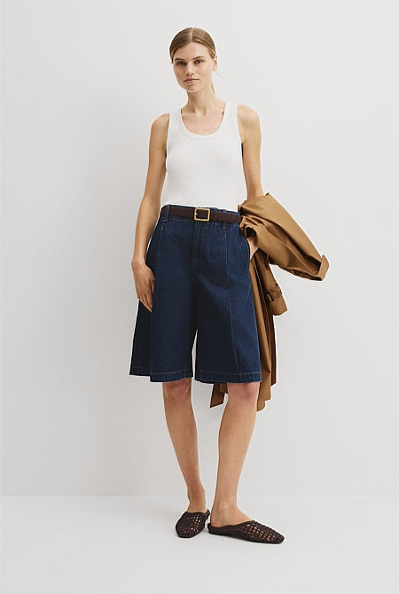 Refined Denim Bermuda Short