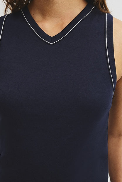 Contrast Stitch Tank