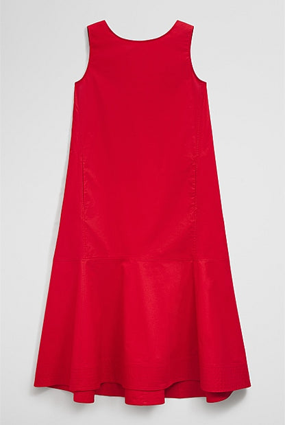 Flare Hem Midi Dress