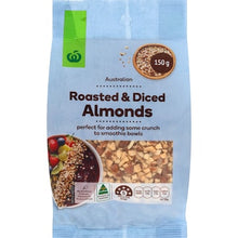 Woolworths Roasted & Diced Almonds 150g