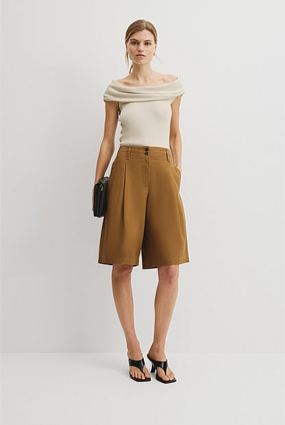Fold Over Knit Top