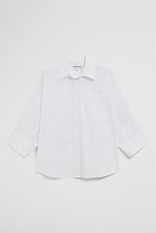 Drape Sleeve Cotton Shirt
