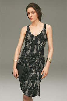 Print Scoop Neck Top