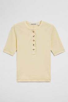 Fine Rib Henley T-Shirt