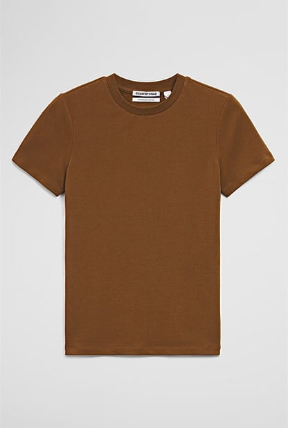Australian Cotton Blend Fitted T-Shirt